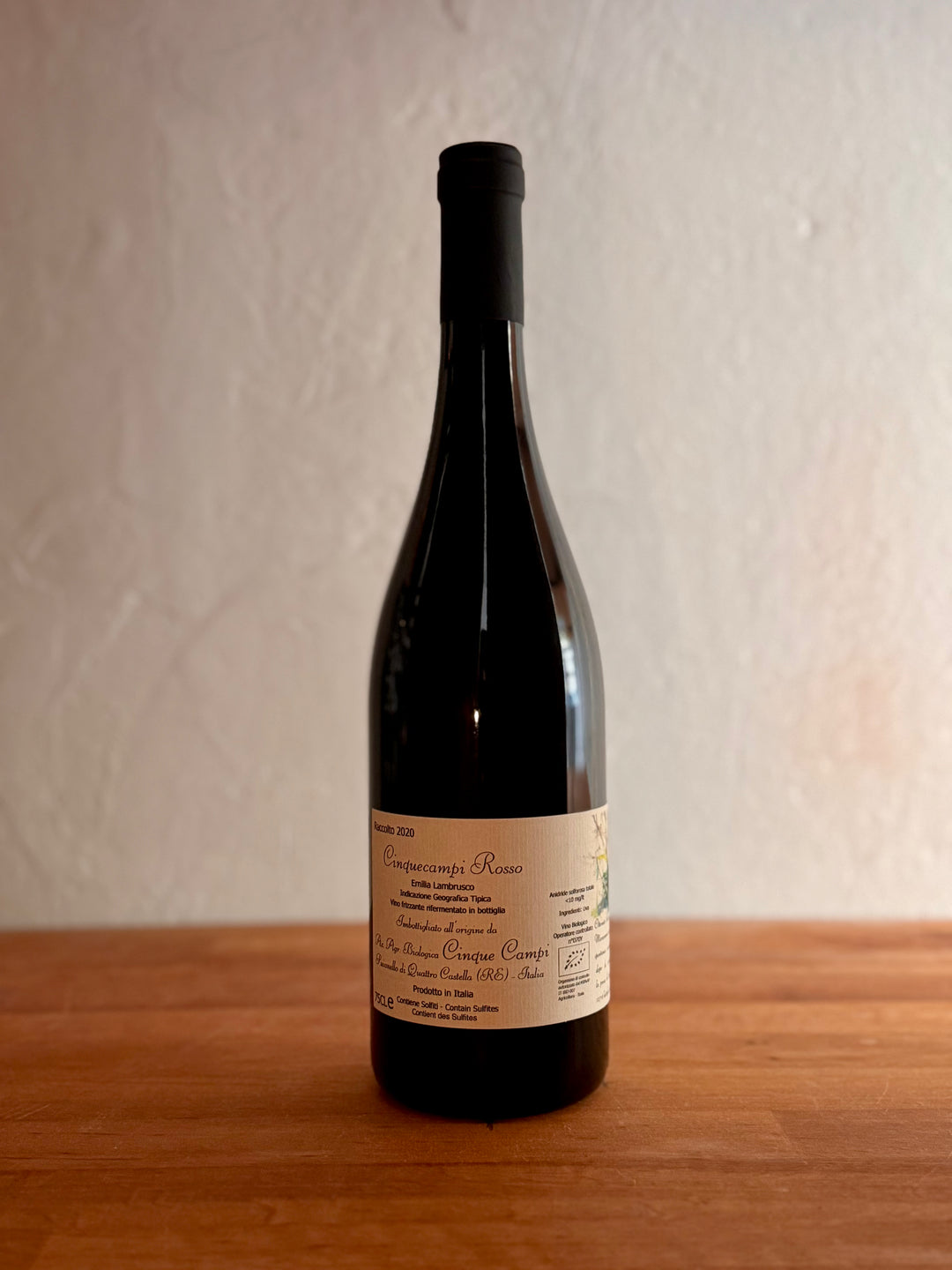 Cinque Campi - "Cinquecampi" Rosso Frizzante Emilia Lambrusco IGT BIO - Weinhandel Holy Grail Köln