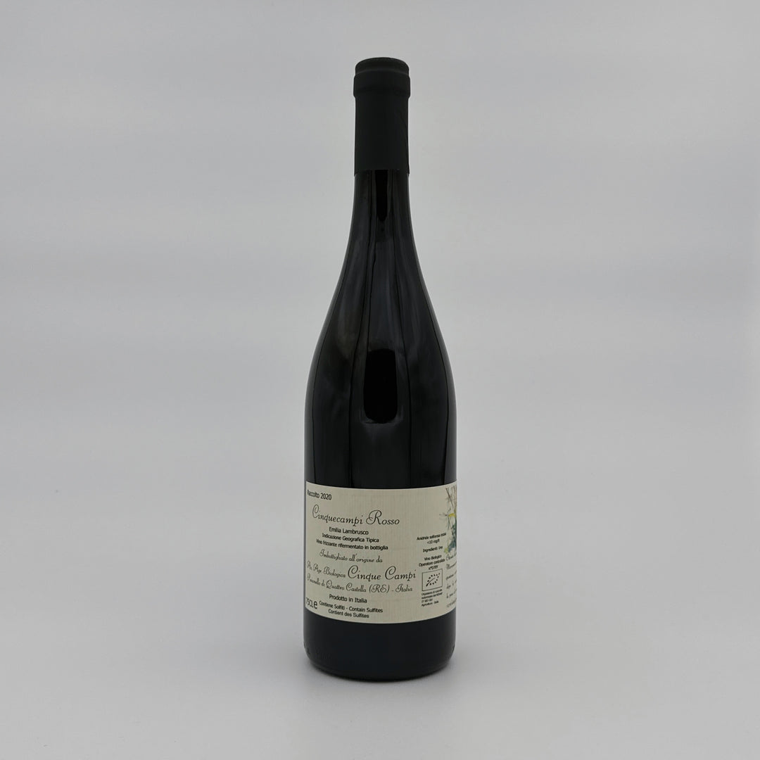Cinque Campi - "Cinquecampi" Rosso Frizzante Emilia Lambrusco IGT  BIO - Weinhandel Holy Grail Köln