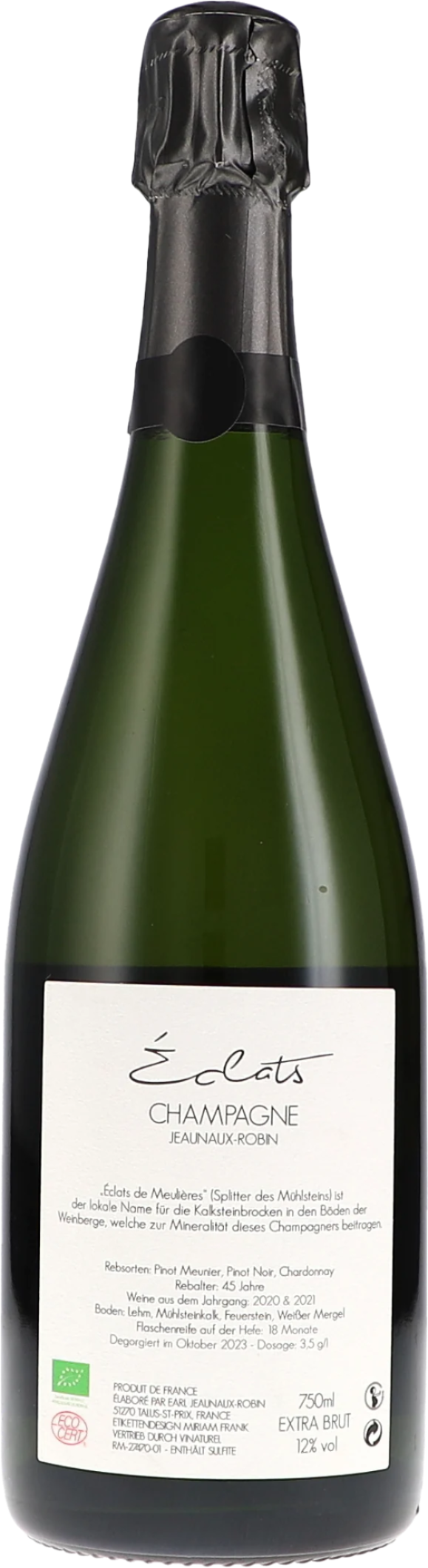 Champagne Jeaunaux-Robin - Éclats ROSÉ Édition Speciale Extra Brut BIO