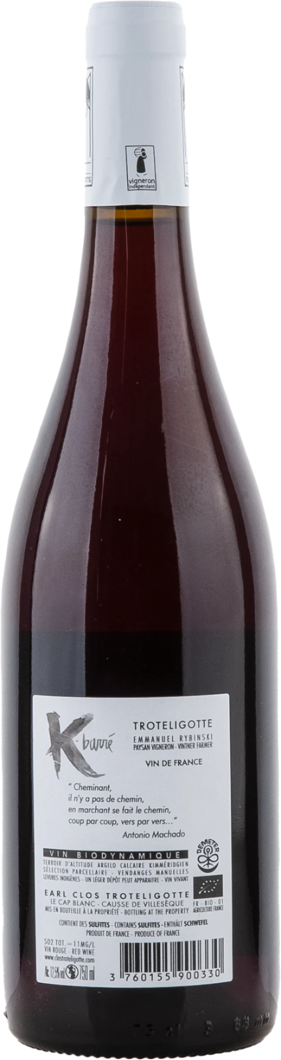 Clos Troteligotte - K-BARRE  BIO